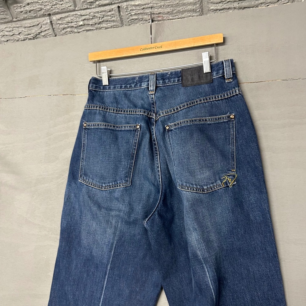 Jordan Brand Two 3 Vintage Mens Straight Leg Jeans Blue Medium Wash 32x34 90s‎